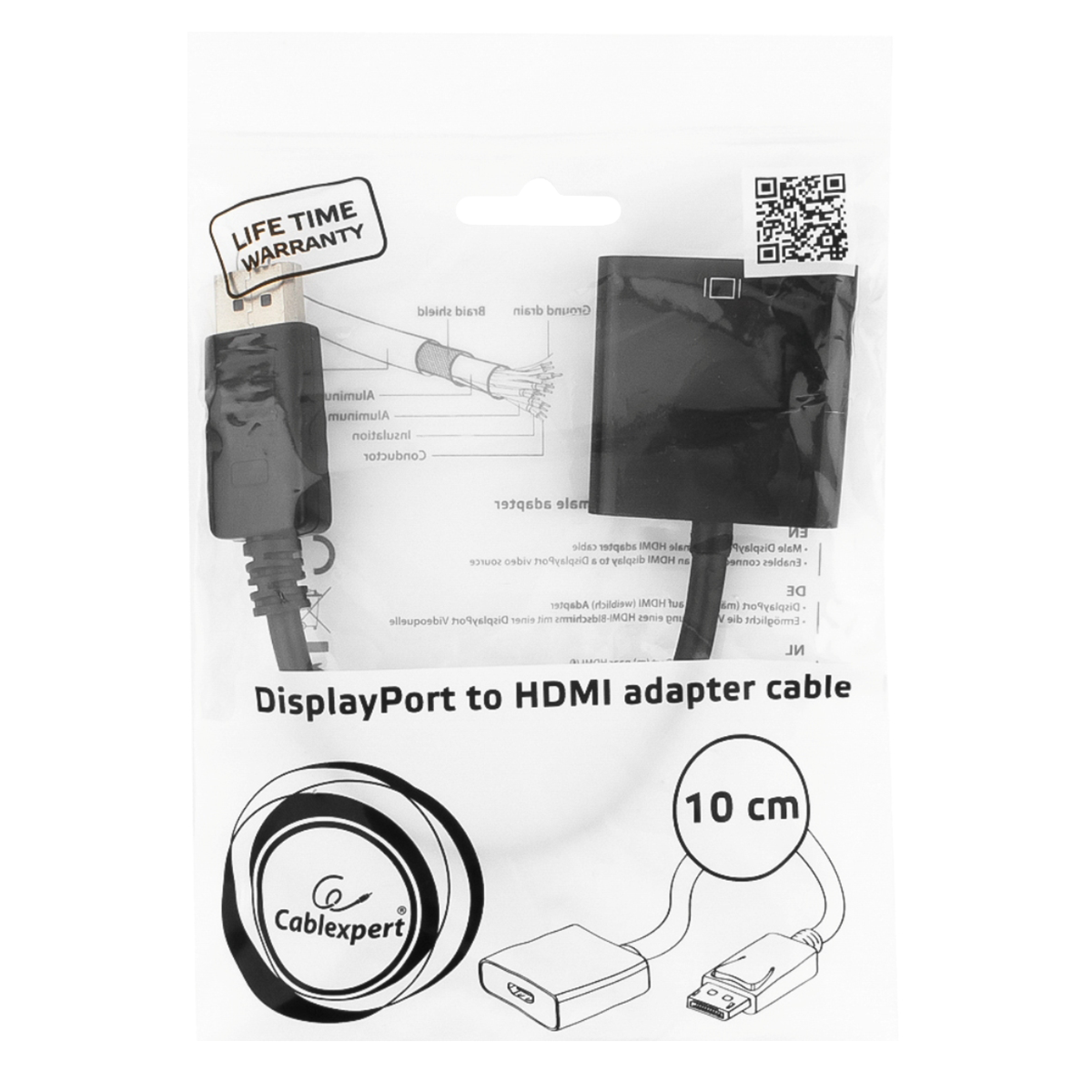 CABLEXPERT αντάπτορας καλωδίου οθόνης DisplayPort σε HDMI - 2