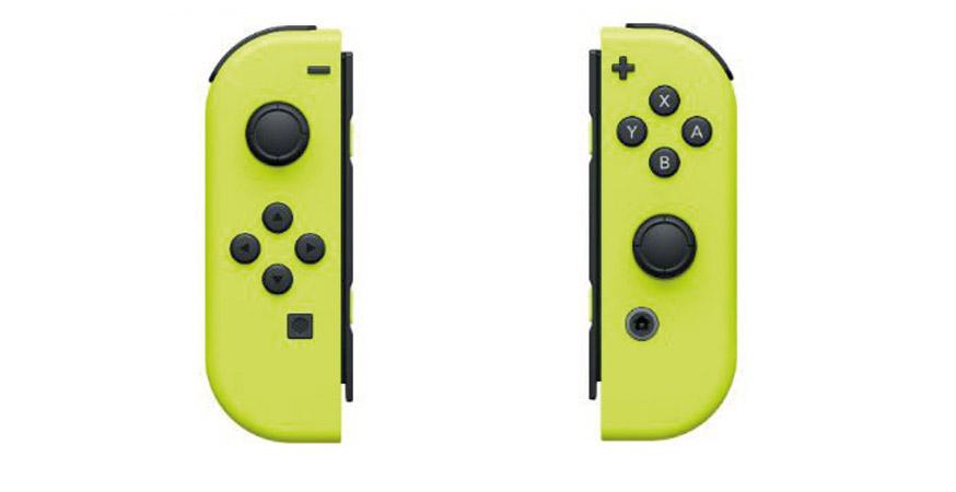 Nintendo_Switch_JoyCon_χειριστήριο_Neon Yellow_Κίτρινο