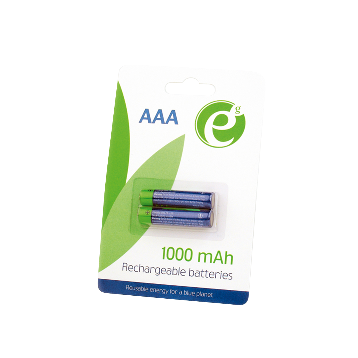 ENERGENIE επαναφορτιζόμενες μπαταρίες Ni-Mh AAA 1000mAh (2 Τεμάχια) - 2