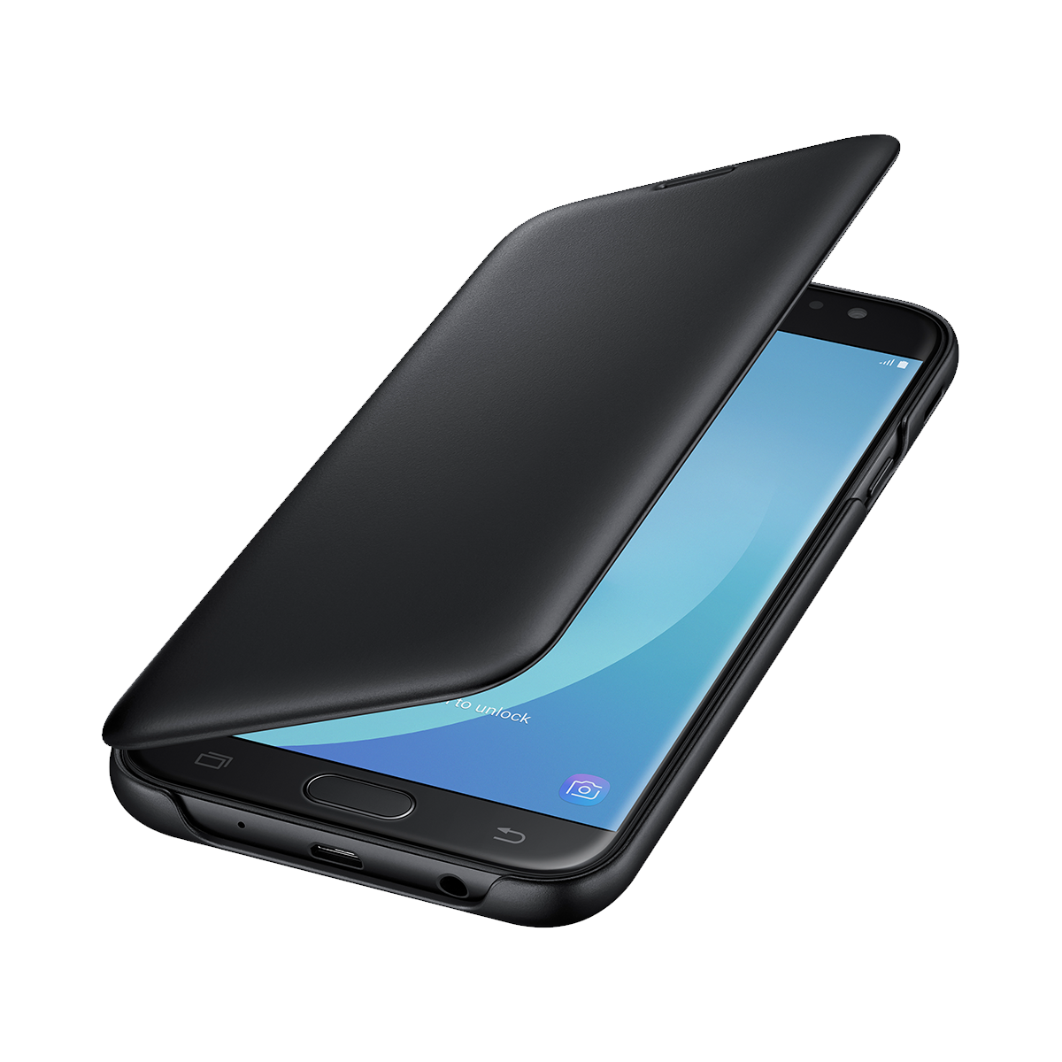 CASE SAMSUNG J7 2017 WALLET COVER BLACK