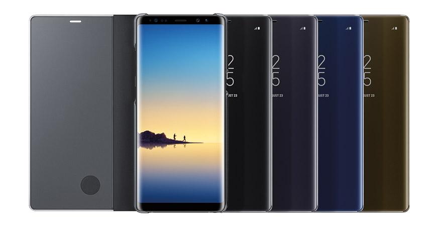 Samsung note 8 θήκη CLEAR View Stading Μπλε