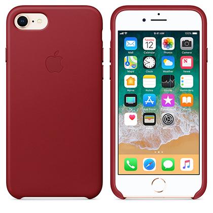 APPLE dermatini thiki iPhone 8/7 (PRODUCT) RED kokkini