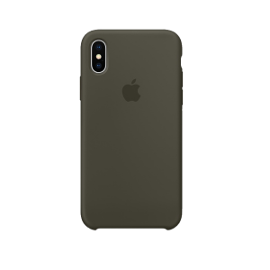 APPLE θήκη σιλικόνης iPhone X Χακί