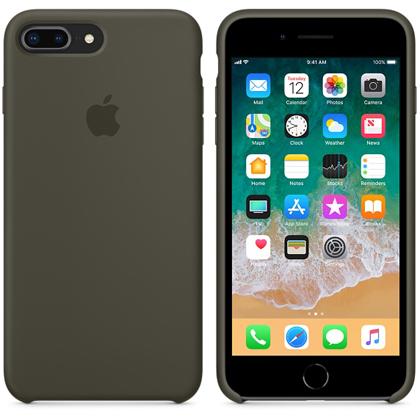 iPhone7_8 Plus Silicone Case xaki