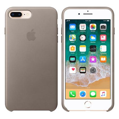 iPhone7_8 Plus Leather Case Gray_Grey