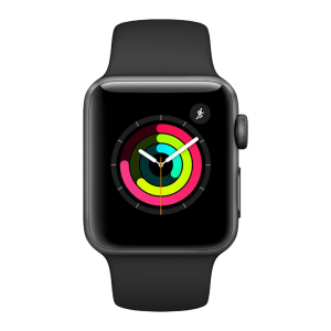 APPLE Watch Series 3 GPS 38mm Space Grey Aluminium με Sport Band Γκρι