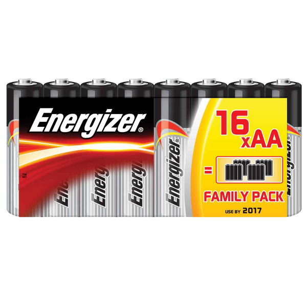 ENERGIZER αλκαλικές μπαταρίες AA LR06 (16 τεμάχια)