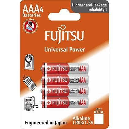 FUJITSU Universal Power alkalikes mpataries Blister LR03 AAA