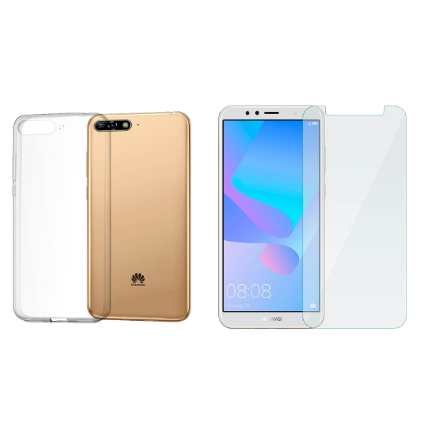 COSY διάφανη θήκη + γυαλί προστασίας οθόνης HUAWEI Y6 2018
