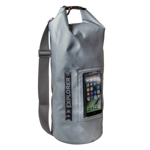 CELLY αδιάβροχο σακίδιο Explorer 10 λίτρων με ενσωματωμένη θήκη για Smartphone έως 6.2'' Γκρι
