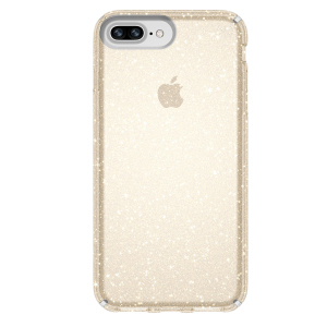 SPECK διάφανη θήκη Presidio Clear με Gold Glitter iPhone 8/7/6s Plus