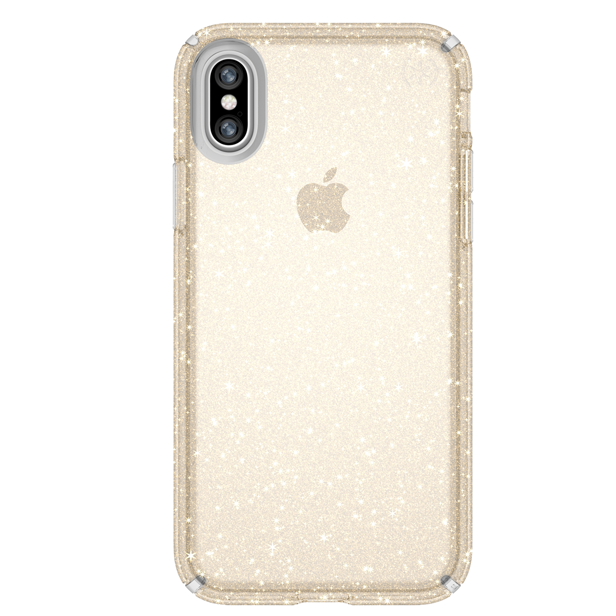 SPECK διάφανη θήκη Presidio Clear με Gold Glitter iPhone Χ