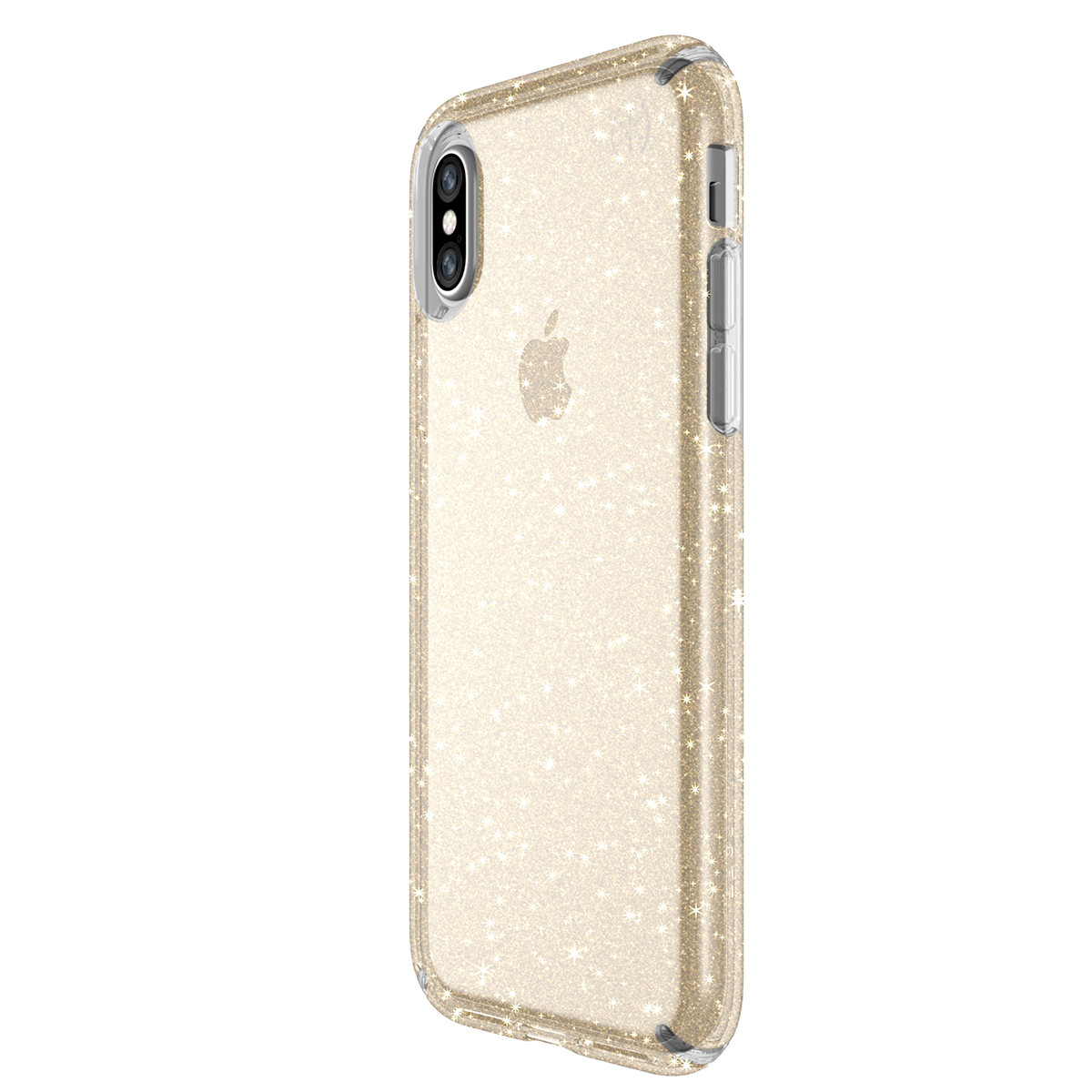 SPECK διάφανη θήκη Presidio Clear με Gold Glitter iPhone Χ - 2