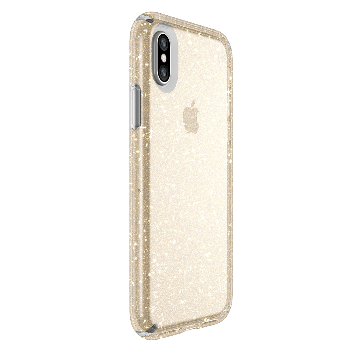 SPECK διάφανη θήκη Presidio Clear με Gold Glitter iPhone Χ - 5