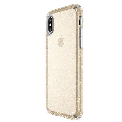 SPECK diafani thiki Presidio Clear me Gold Glitter iPhone X