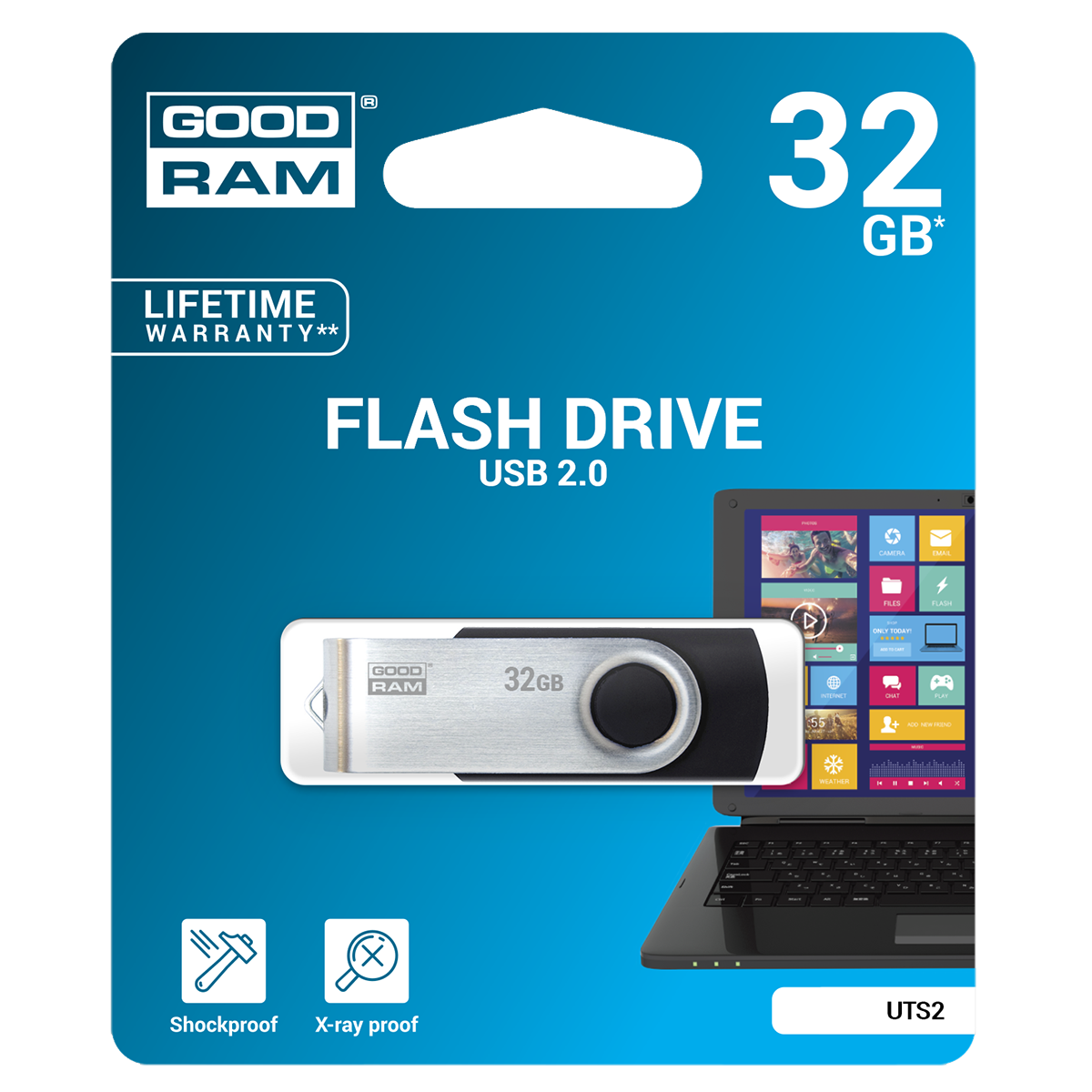 GOODRAM μνήμη USB 2.0 UTS2 32GB
