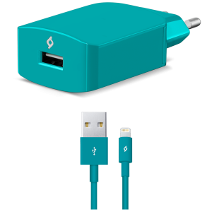 TTEC φορτιστής ταξιδίου Speedcharger 2.1A + καλώδιο Lightning