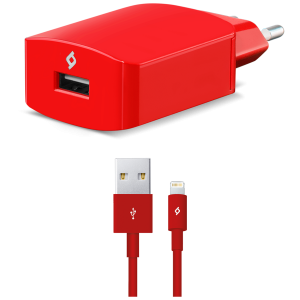 TTEC φορτιστής ταξιδίου Speedcharger 2.1A + καλώδιο Lightning