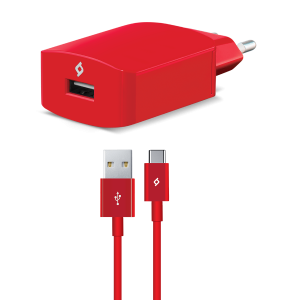 TTEC φορτιστής ταξιδίου Speedcharger 2.1A + καλώδιο Type C