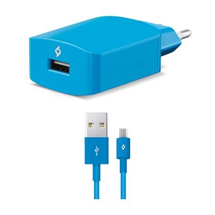 TTEC fortisths taksidiou Speedcharger 2.1A + kalwdio Micro USB mple
