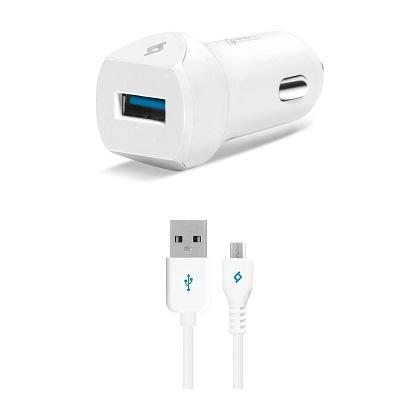 TTEC fortisths aytokinhtou me Qualcomm Quick Charge 3.0+ kalwdio micro USB leyko