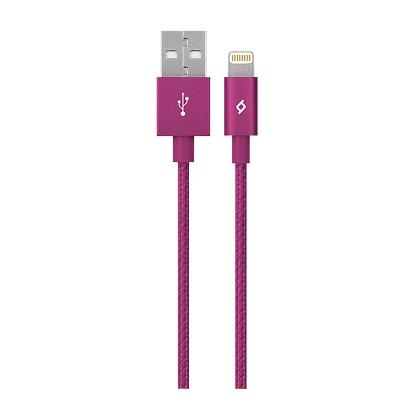 TTEC kalwdio Lightning aloyminiou MFI 1 metro roz