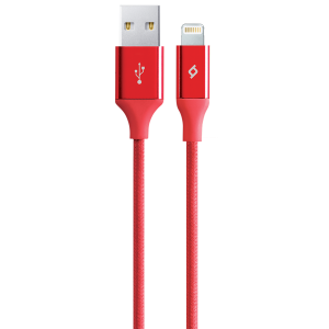 TTEC καλώδιο Lightning αλουμινίου 1.2 μέτρα Κόκκινο