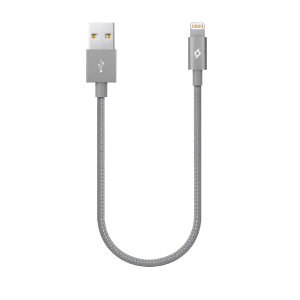 Kαλώδιο Lightning MFI TTEC αλουμινίου 30 εκατοστών Γκρι