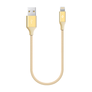 Kαλώδιο Lightning TTEC αλουμινίου 30 εκατοστών Χρυσαφί