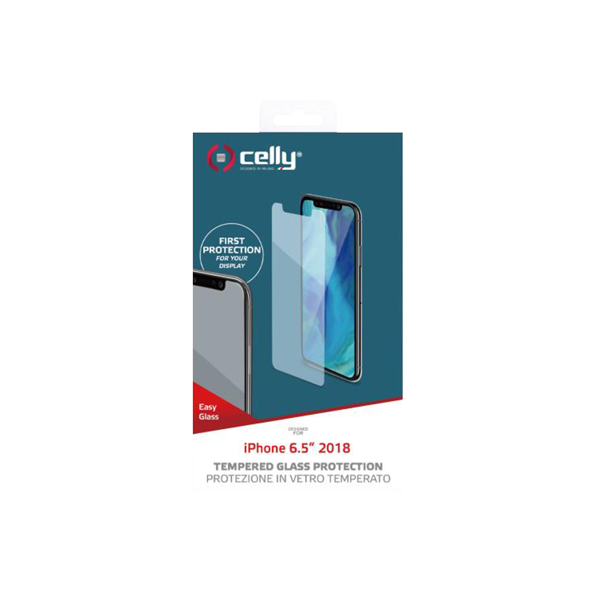 Γυαλί προστασ ίας οθόνης CELLY Easy για το iPhone Xs Max - 3
