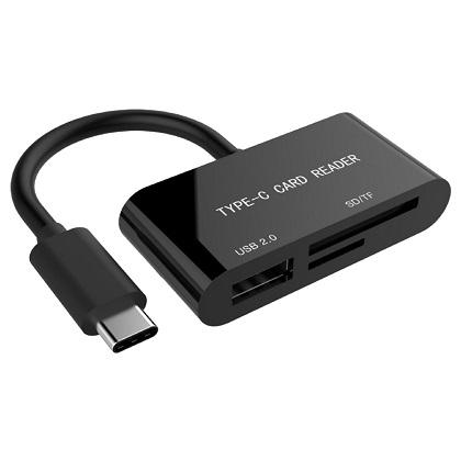 GEMBIRD USB Type-C SDXC combo card reader