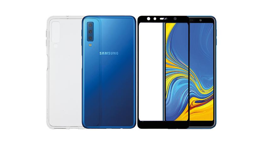 diafani thiki kai gyali prostasias othonis COSY gia to SAMSUNG Galaxy Α7 (2018)