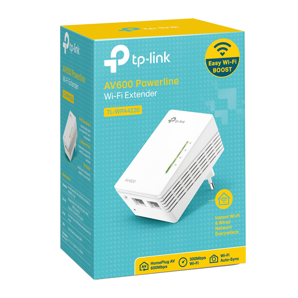 TP-LINK AV600 Powerline Wi-Fi Extender TL-WPA4220 - 3