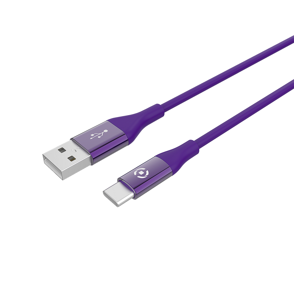 Kαλώδιο Type-C CELLY Extra Strong 1.5 μέτρα Μωβ