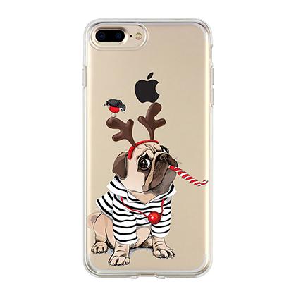 thiki Xmas Bulldog COSY gia to iPhone 6/6s/7/8 Plus