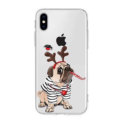 thiki Xmas Bulldog COSY gia ta iPhone X/Xs