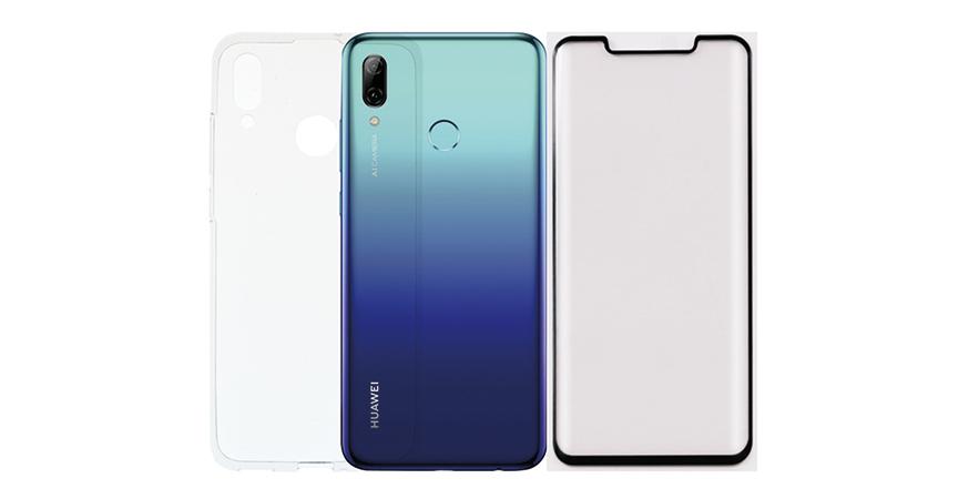 diafani thiki + gyali prostasias othonis me plaisio COSY gia to HUAWEI P Smart 2019