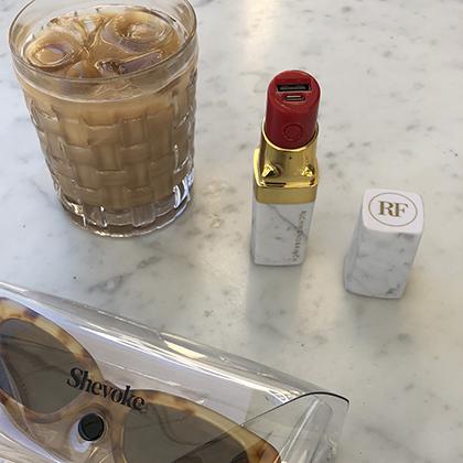 Powerbank RICHMOND & FINCH Lipstick 2600mAh White Marble