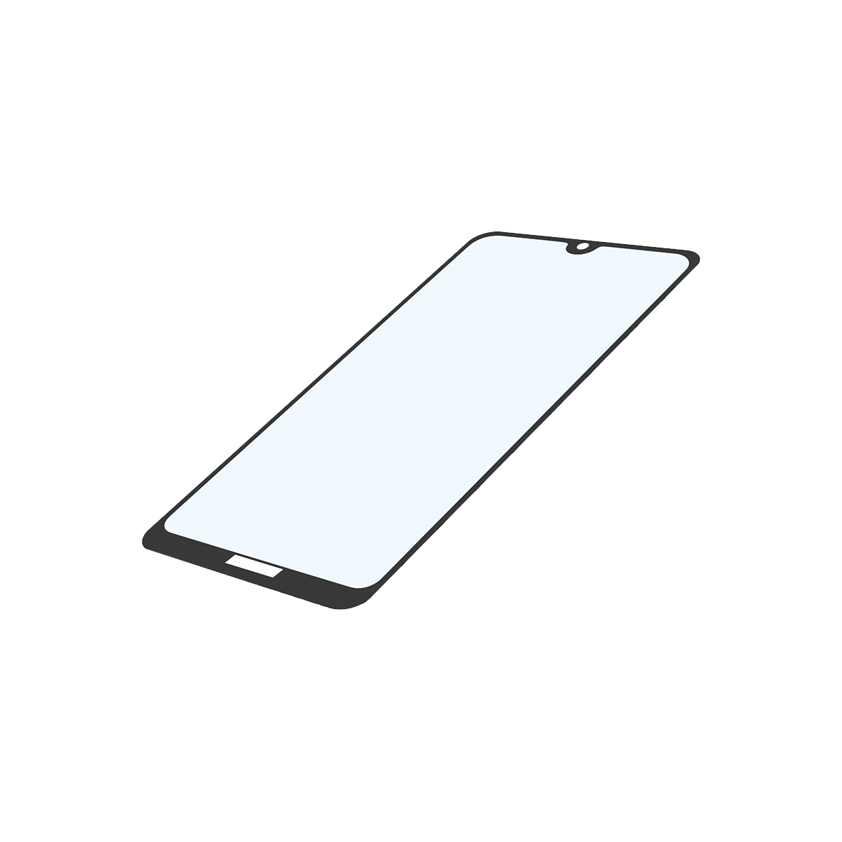 Γυαλί προστασίας οθόνης CELLULAR LINE με πλαίσιο HUAWEI Y7 2019 - 2
