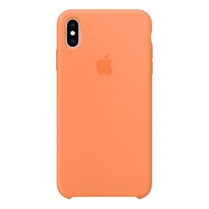 thiki silikonis APPLE iPhone Xs Max anoixto portokali