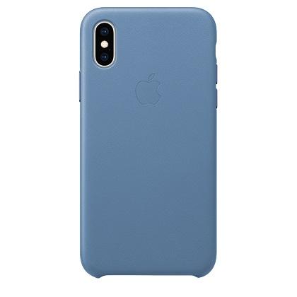 dermatini thiki APPLE iPhone Xs anoixto mple