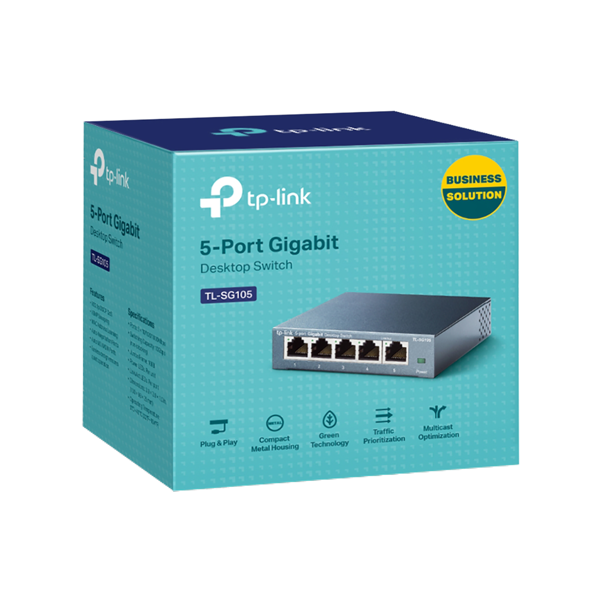 TP-LINK Switch TL-SG105 5-Port Gigabit - 3