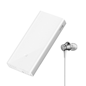 Powerbank XIAOMI Mi 20000mAh 2C + ενσύρματα ακουστικά Mi Basic