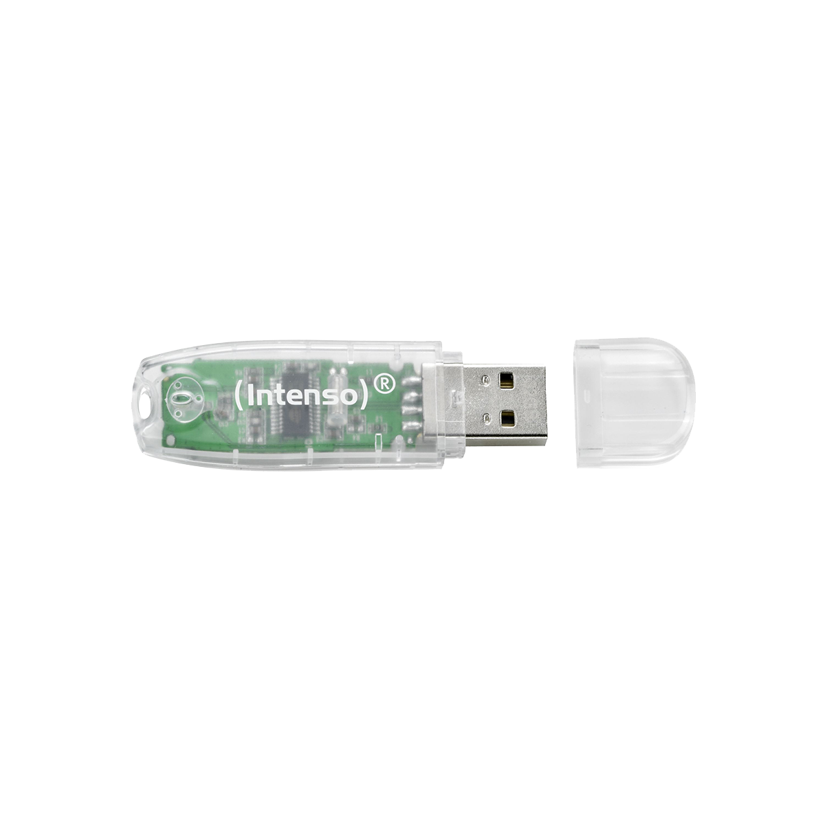 INTENSO μνήμη USB 2.0 Rainbow Line 32GB Διάφανη