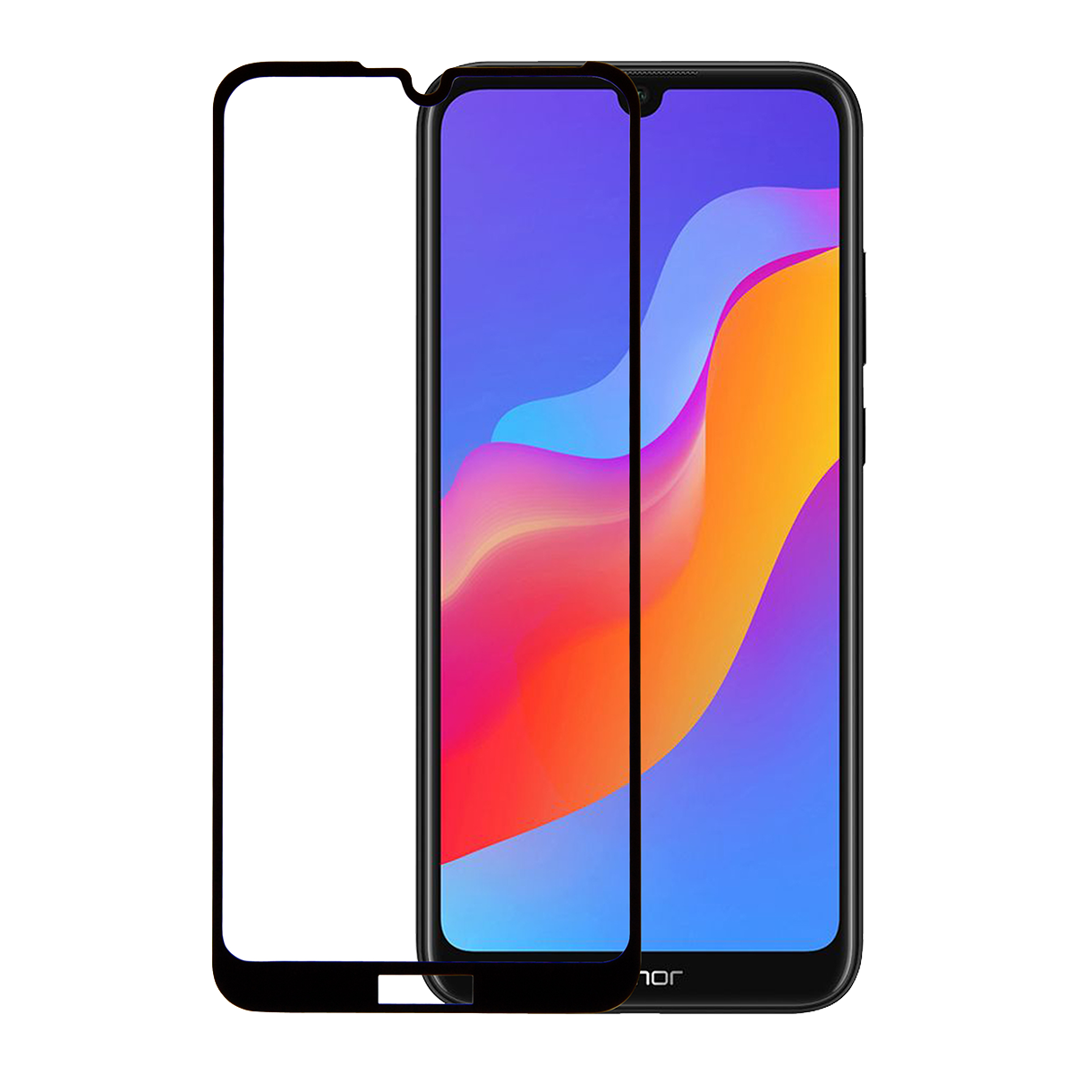 Γυαλί προστασίας οθόνης Full Face με πλαίσιο COSY για το HONOR 8A
