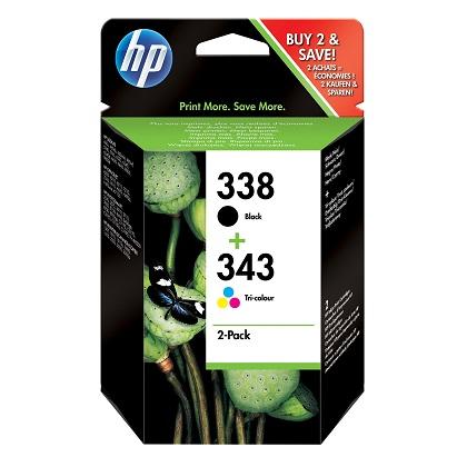 HP melani 338 και 343 Combo Pack