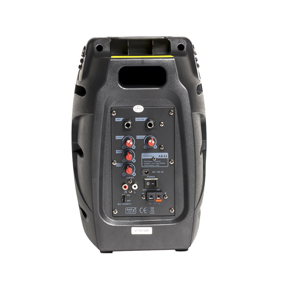 Bluetooth ηχείο με ασύρματο μικρόφωνο AKAI SS022A-X6 Μαύρο - 3