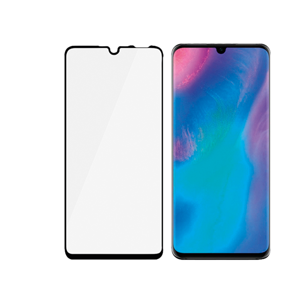 Γυαλί προστασίας οθόνης με πλαίσιο PANZERGLASS Case Friendly για το HUAWEI P30 Lite