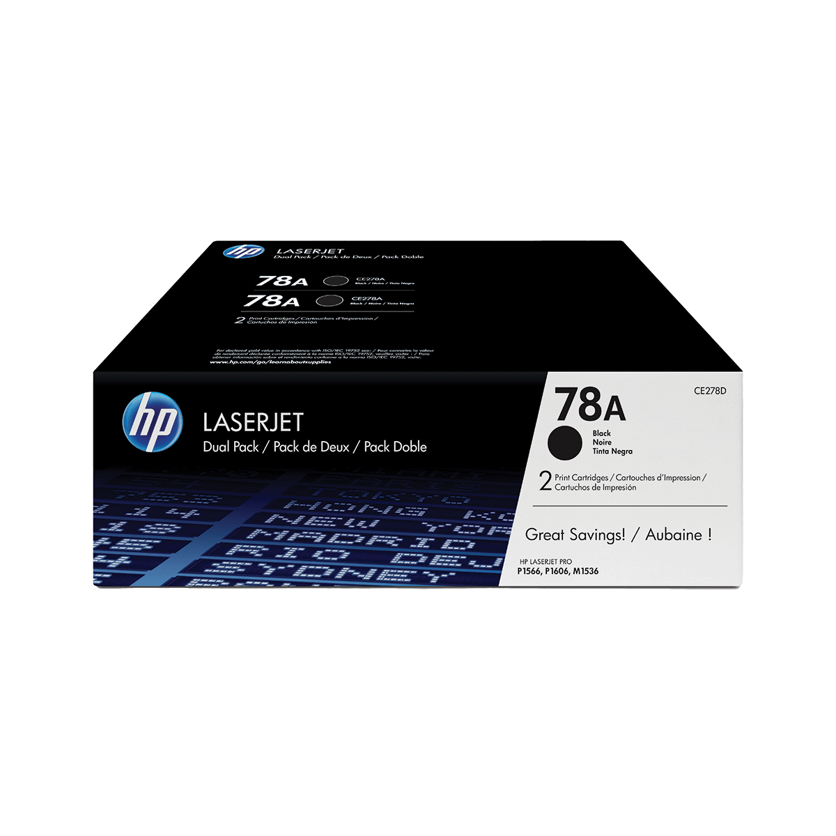 HP Toner 78A Μαύρο (2 Τεμάχια)