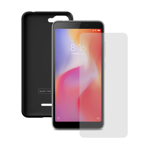 Θήκη Made For Mi + γυαλί προστασίας οθόνης MODELABS για τα ΧΙΑΟΜΙ Redmi 6/ 6Α